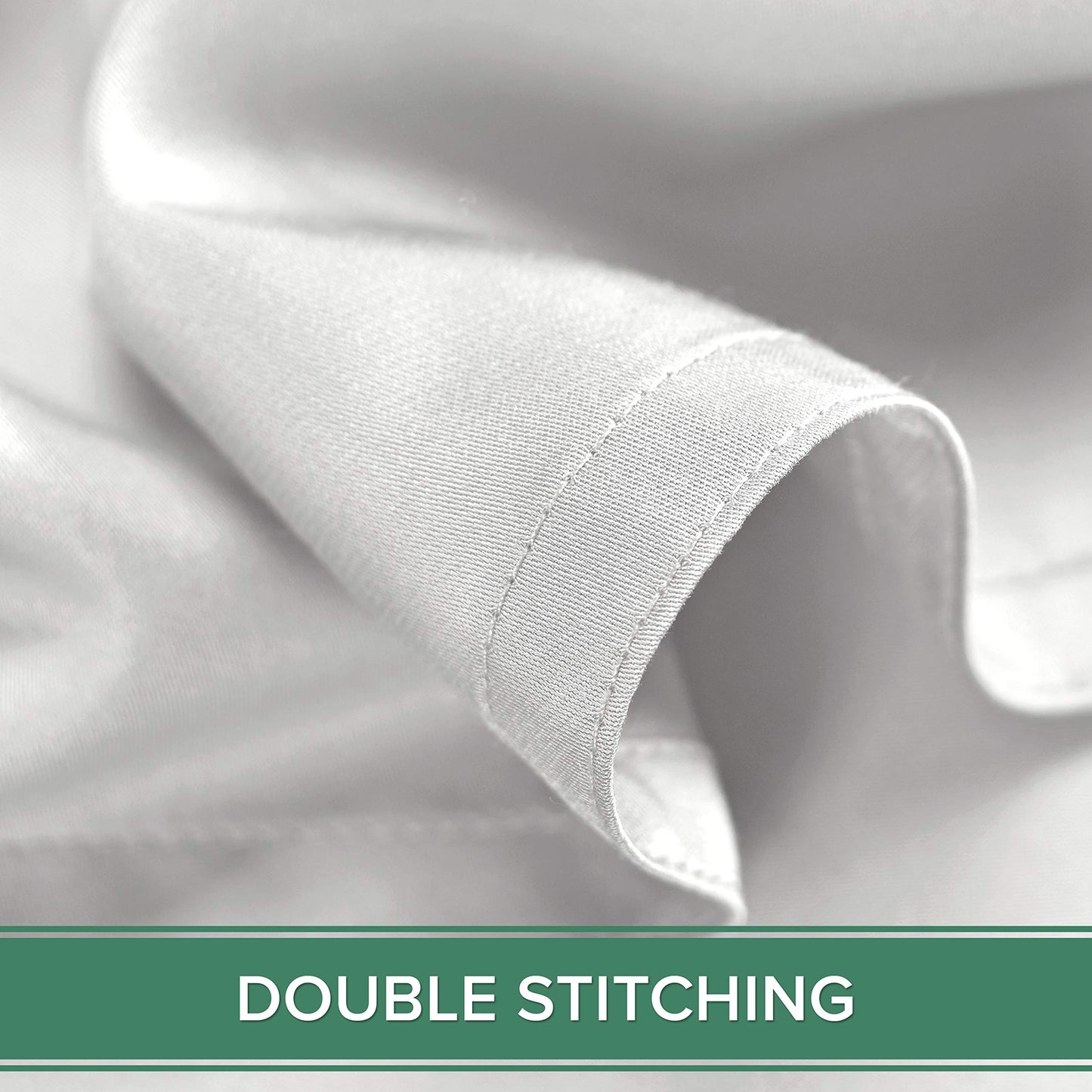 King Sheets by Pure Bamboo, Genuine 100% Organic Viscose Derived from Bamboo Bed Sheet Set, Luxuriously Soft & Cooling, Double Stitching, Lifetime Quality Promise (King, White)1